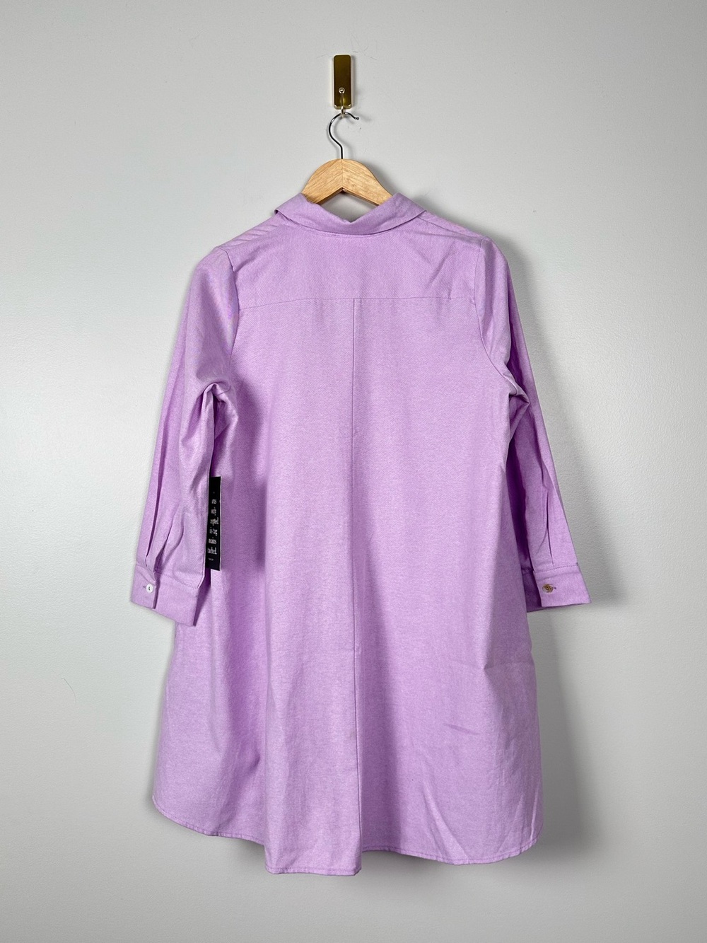 POMANDER PLACE Lavender Oxford Harris Shirt Dress - Picture 5 of 8